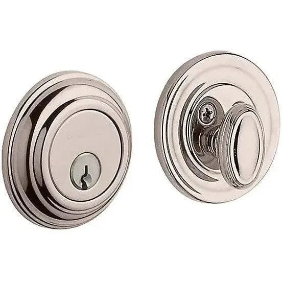 Baldwin 8231 Baltimore Traditional Deadbolt in Lifetime Polished Nickel finish