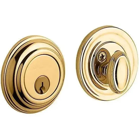 Baldwin 8231 Baltimore Traditional Deadbolt in Unlacquered Brass finish