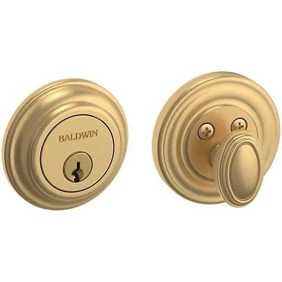 Baldwin Estate 8231 Traditional Deadbolt in Vintage Brass finish
