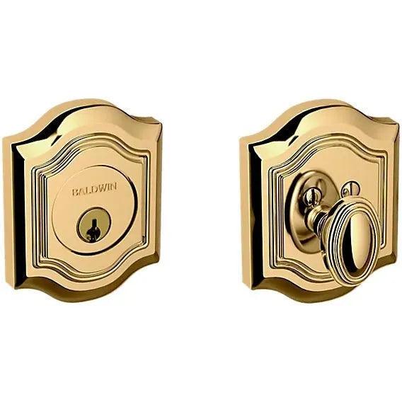 Baldwin Estate 8237 Bethpage Deadbolt in Lifetime Polished Brass finish