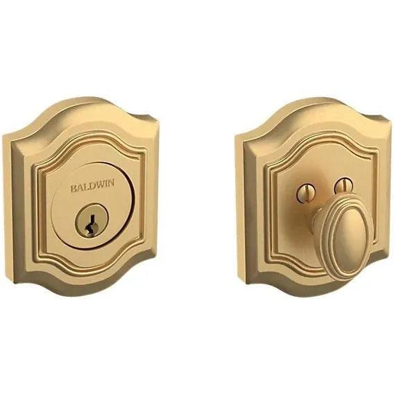 Baldwin Estate 8237 Bethpage Deadbolt in Vintage Brass finish