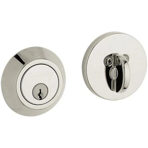 Baldwin Estate 8241 Contemporary Deadbolt in Lifetime Polished Nickel finish