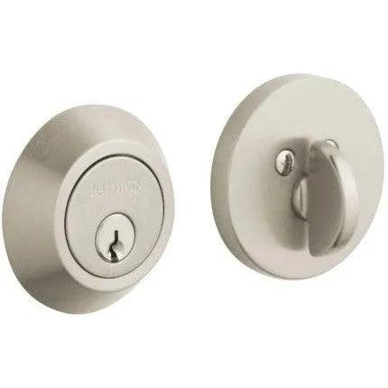 Baldwin Estate 8241 Contemporary Deadbolt in Lifetime Satin Nickel finish