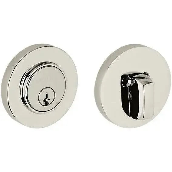 Baldwin 8244 Contemporary Deadbolt in Lifetime Polished Nickel finish