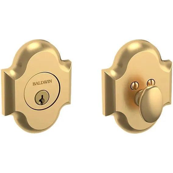 Baldwin Estate 8252 Boulder Arched Deadbolt in Lifetime Satin Brass finish