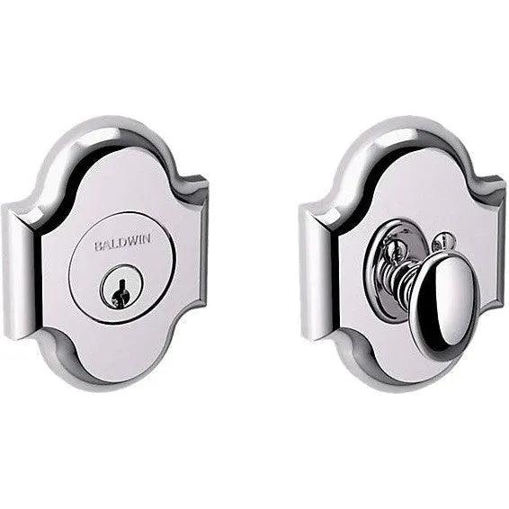 Baldwin Estate 8252 Boulder Arched Deadbolt in Polished Chrome finish