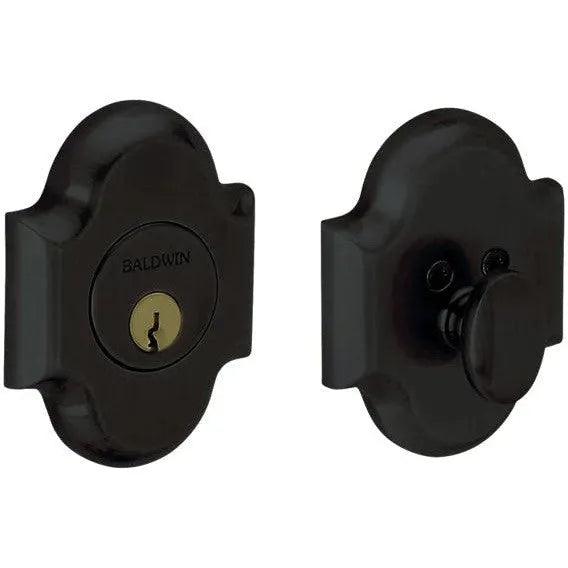 Baldwin Estate 8252 Boulder Arched Deadbolt in Satin Black finish