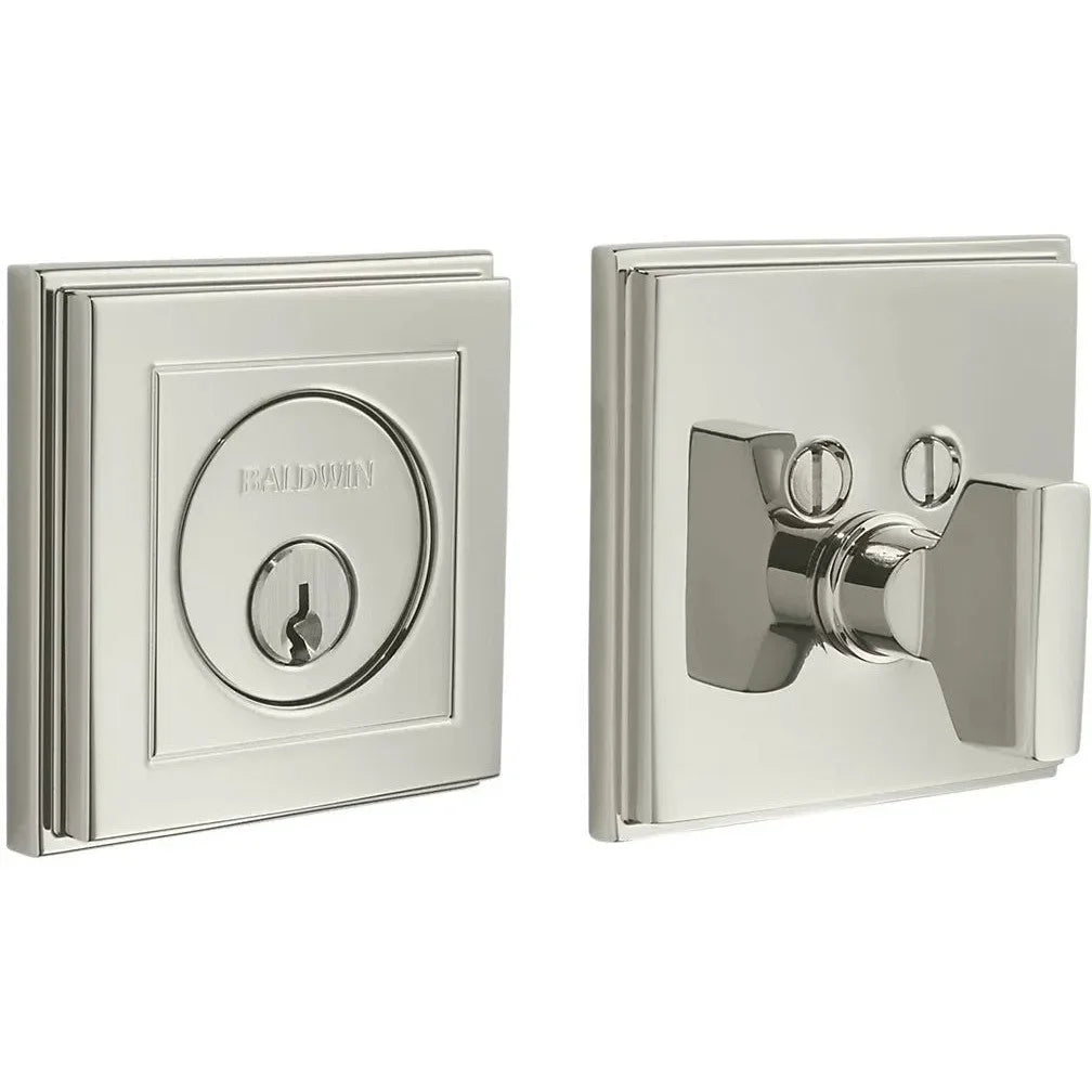 Baldwin Estate 8260 Hollywood Hills Deadbolt in Lifetime Polished Nickel finish