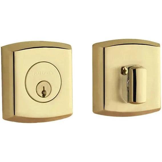 Baldwin Estate 8285 Soho Deadbolt in Lifetime Polished Brass finish
