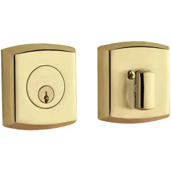 Baldwin Estate 8285 Soho Deadbolt in Unlacquered Brass finish