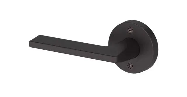 Baldwin Anaheim Hills Lever with Contemporary Round Rosette in Venetian Bronze finish