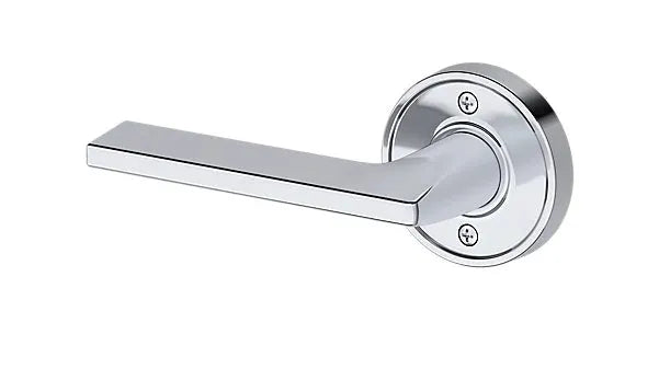 Baldwin Anaheim Hills Lever with Recessed Round Rosette in Polished Chrome finish