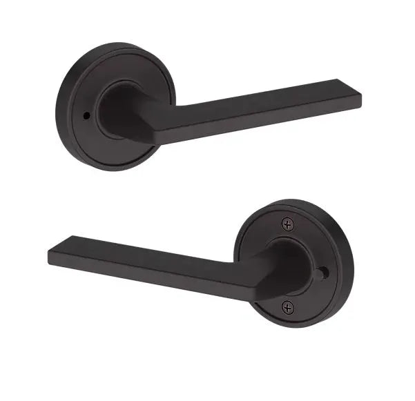 Baldwin Anaheim Hills Lever with Recessed Round Rosette in Venetian Bronze finish