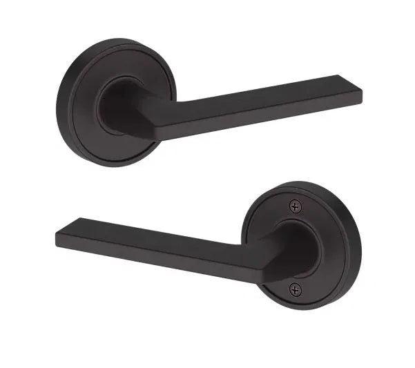 Baldwin Anaheim Hills Lever with Recessed Round Rosette in Venetian Bronze finish