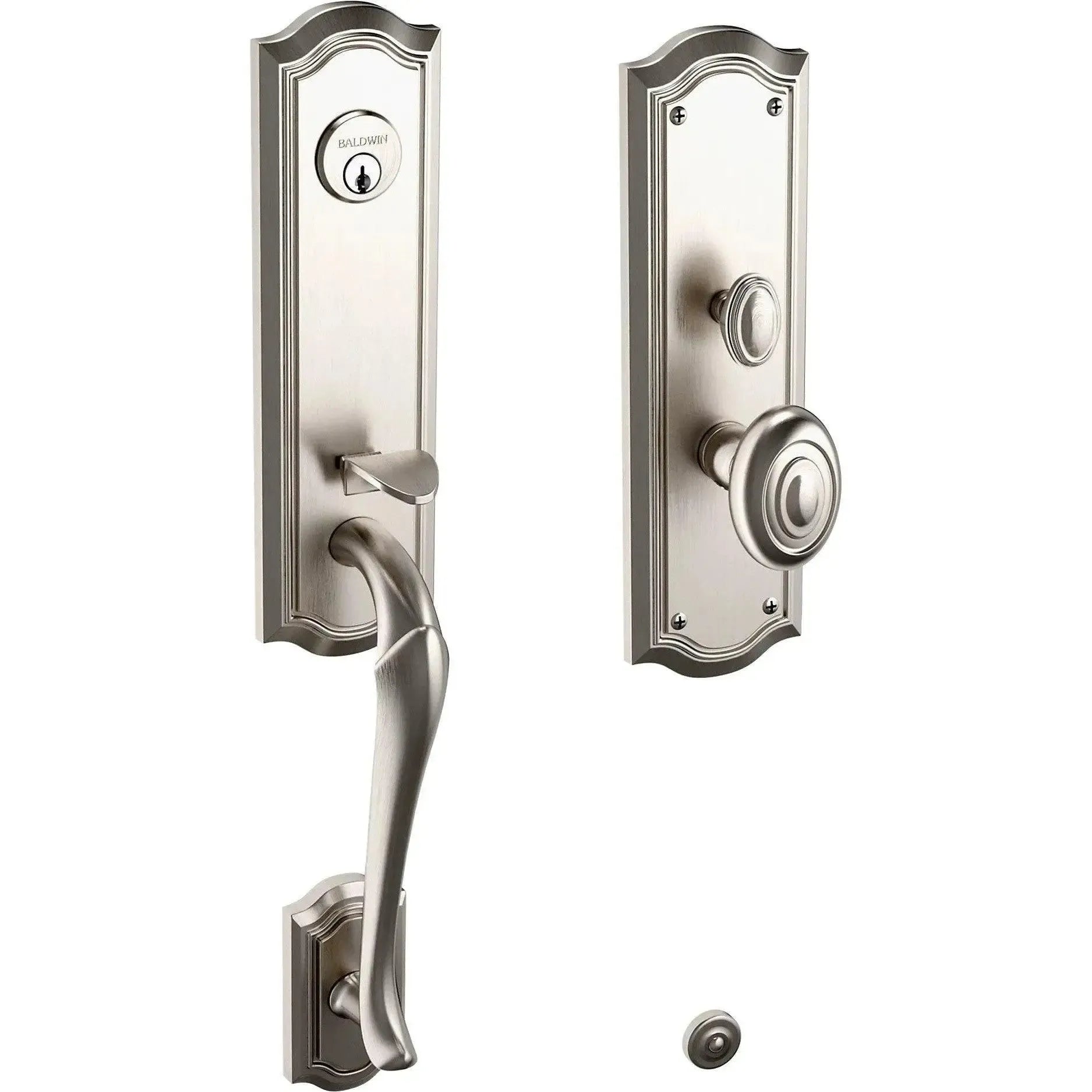 Baldwin EstateBaldwin Bethpage Mortise Handleset Trim with Interior Knob in 