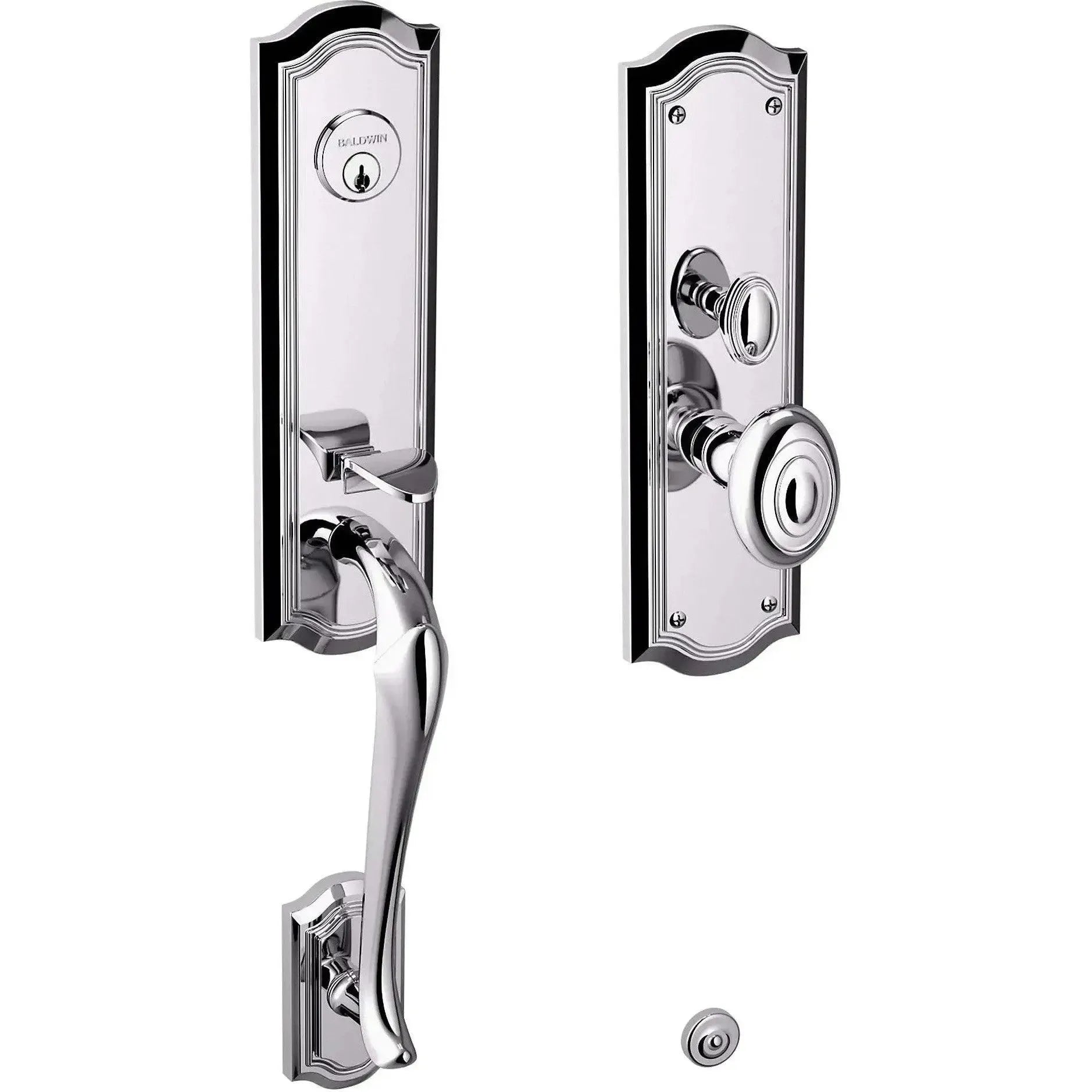 Baldwin EstateBaldwin Bethpage Mortise Handleset Trim with Interior Knob in 