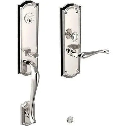 Baldwin EstateBaldwin Bethpage Mortise Handleset Trim with Interior Lever in 