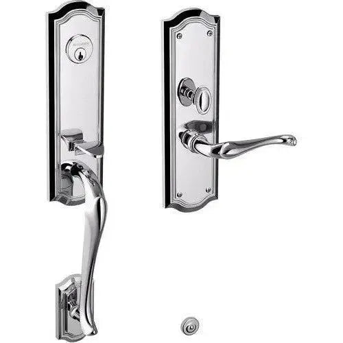 Baldwin EstateBaldwin Bethpage Mortise Handleset Trim with Interior Lever in 