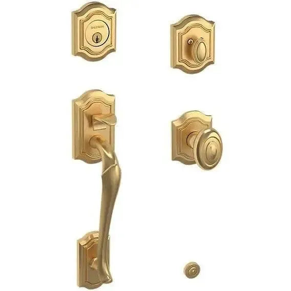 Baldwin EstateBaldwin Bethpage Sectional Single Cylinder Handleset with Interior 5077 Knob in 