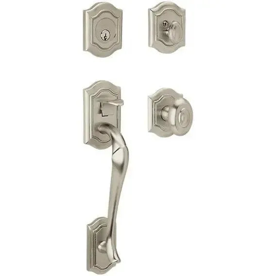 Baldwin EstateBaldwin Bethpage Sectional Single Cylinder Handleset with Interior 5077 Knob in 