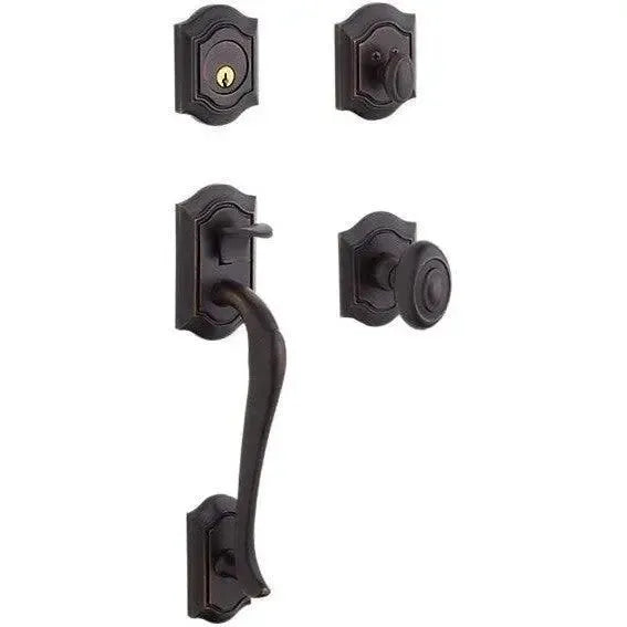 Baldwin EstateBaldwin Bethpage Sectional Single Cylinder Handleset with Interior 5077 Knob in 