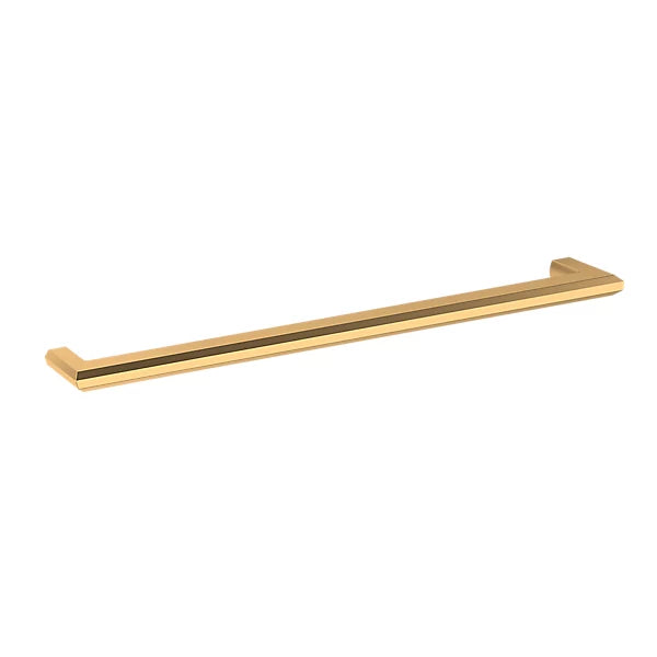 Baldwin Bevel Cabinet Pull in Lifetime Satin Brass finish