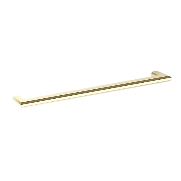 Baldwin Bevel Cabinet Pull in Unlacquered Brass finish