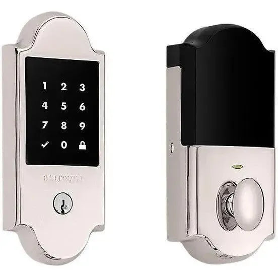 Baldwin Boulder Electronic Touchscreen Z-Wave Deadbolt in Lifetime Polished Nickel finish