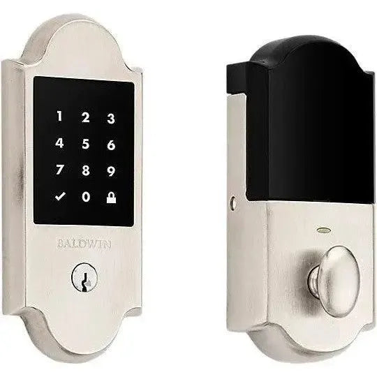 Baldwin Boulder Electronic Touchscreen Z-Wave Deadbolt in Lifetime Satin Nickel finish