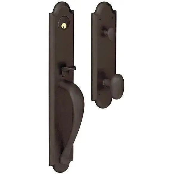 Baldwin EstateBaldwin Boulder Full Handleset With Interior 5024 Oval Knob in 