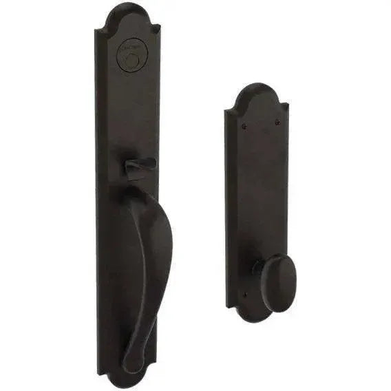 Baldwin EstateBaldwin Boulder Full Handleset With Interior 5024 Oval Knob in 