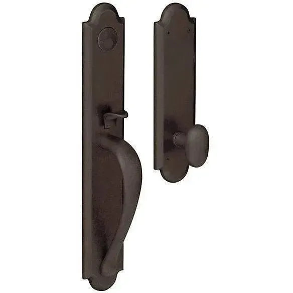 Baldwin EstateBaldwin Boulder Full Handleset With Interior 5024 Oval Knob in 