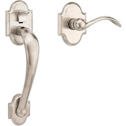 Baldwin Boulder Lower Half Handleset with Interior 5452V Lever Lifetime Satin Nickel