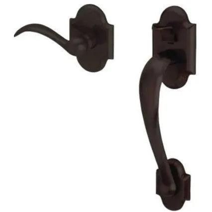 Baldwin Boulder Lower Half Handleset with Interior 5452V Lever Oil Rubbed Bronze