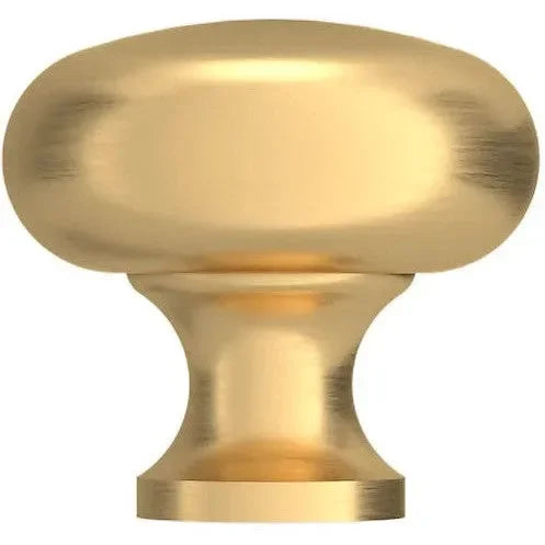 Baldwin Estate Classic Knob 1.25" in Lifetime Satin Brass finish