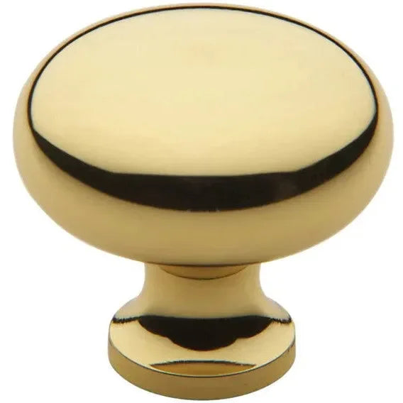 Baldwin Estate Classic Knob 1.25" in Unlacquered Brass finish