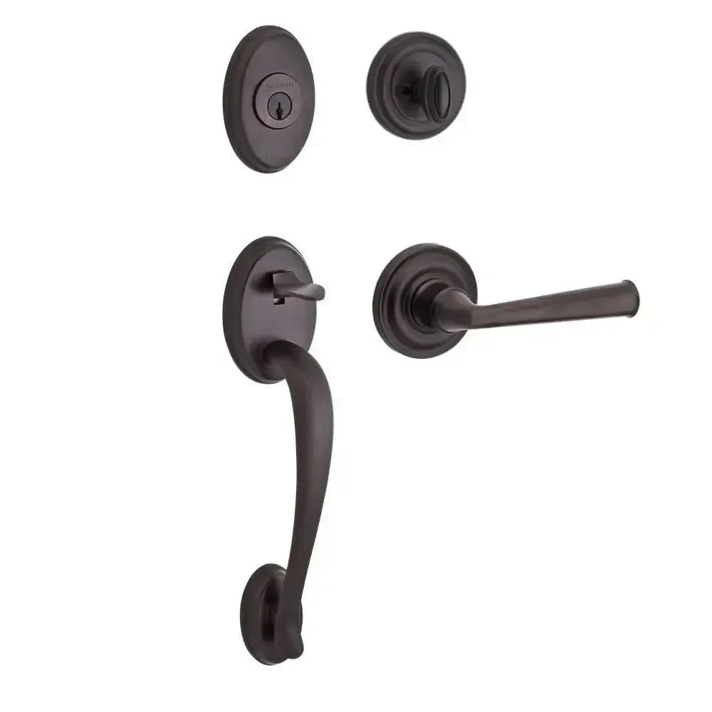 Baldwin ReserveBaldwin Columbus Handleset with Interior Federal Lever with Traditional Round Rosette in 