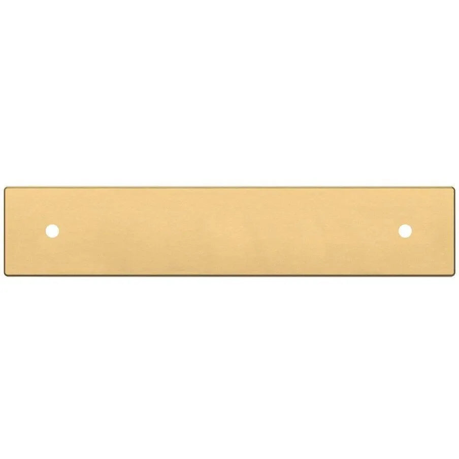 Baldwin Estate Contemporary Back Plate 4" in Lifetime Satin Brass finish