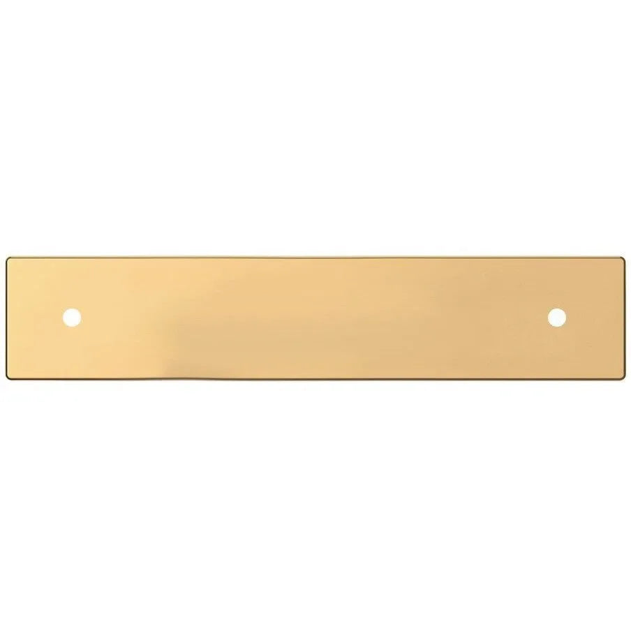 Baldwin Estate Contemporary Back Plate 4" in Unlacquered Brass finish