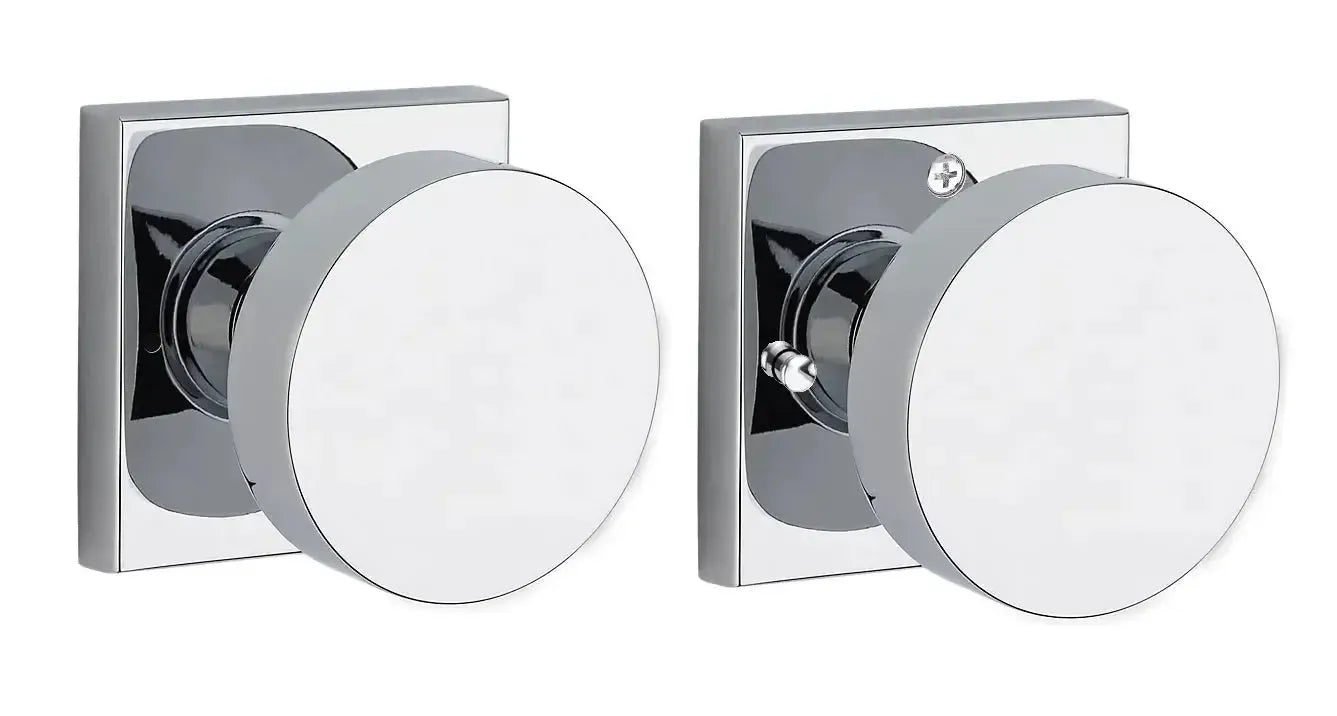 Baldwin ReserveBaldwin Contemporary Knob with Contemporary Square Rosette in 