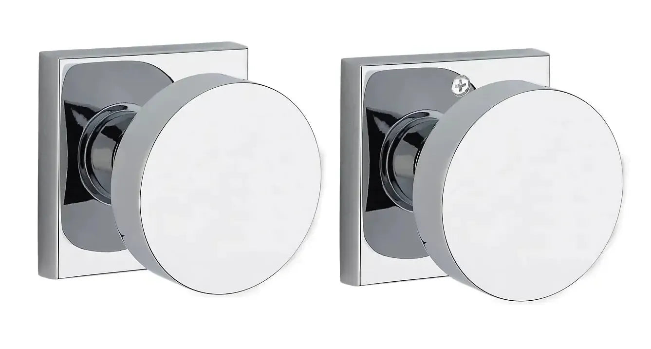 Baldwin ReserveBaldwin Contemporary Knob with Contemporary Square Rosette in 
