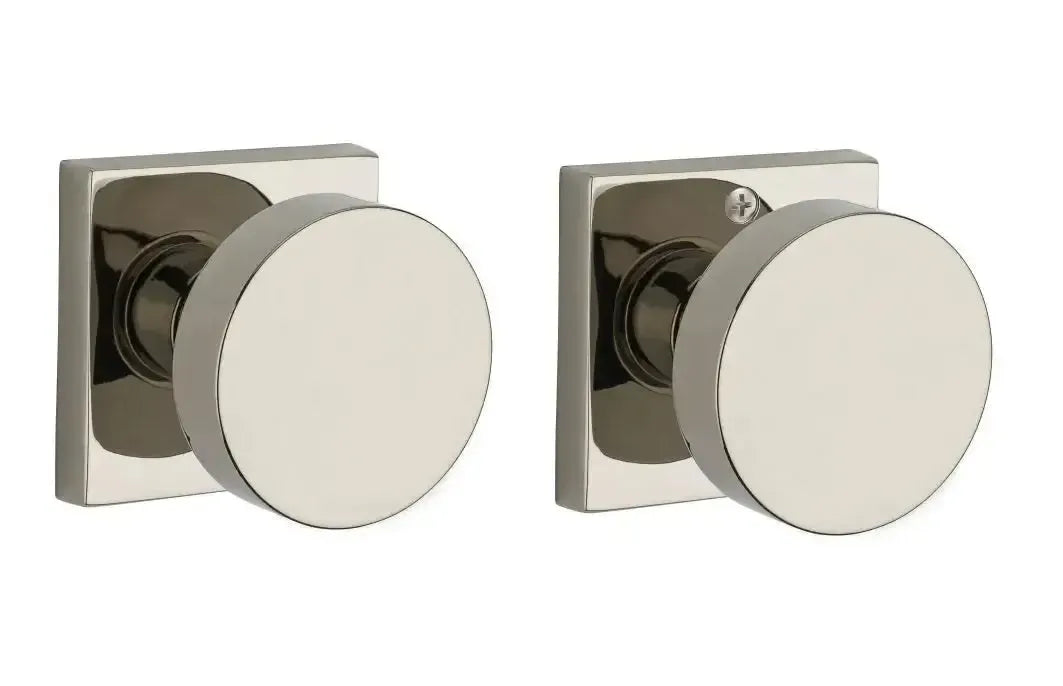 Baldwin ReserveBaldwin Contemporary Knob with Contemporary Square Rosette in 