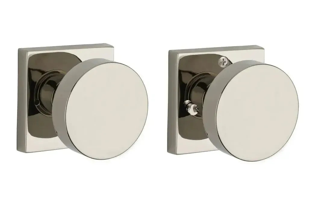 Baldwin ReserveBaldwin Contemporary Knob with Contemporary Square Rosette in 