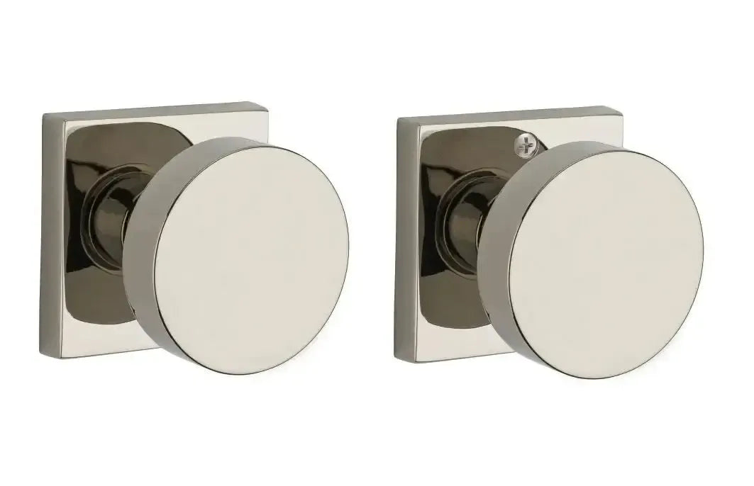 Baldwin ReserveBaldwin Contemporary Knob with Contemporary Square Rosette in 