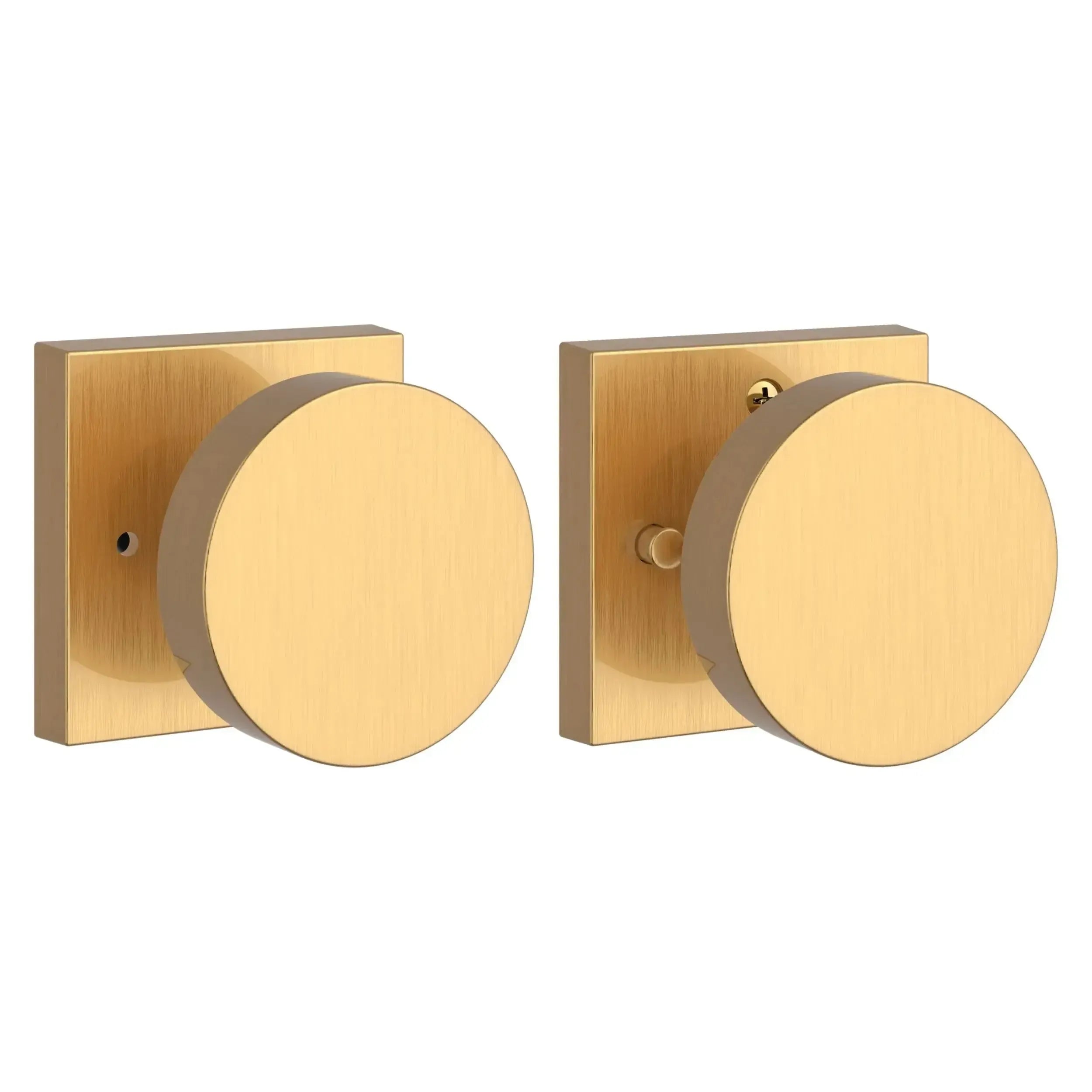 Baldwin ReserveBaldwin Contemporary Knob with Contemporary Square Rosette in 