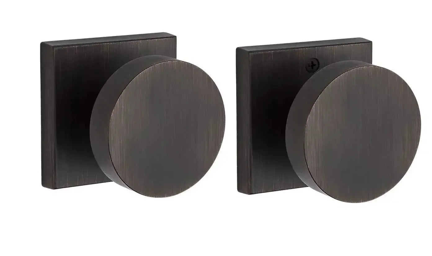 Baldwin ReserveBaldwin Contemporary Knob with Contemporary Square Rosette in 