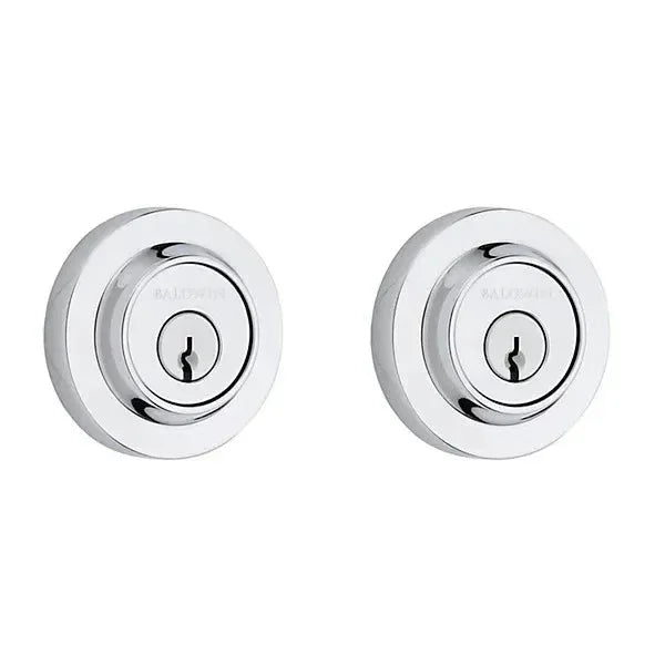 Baldwin Contemporary Round Deadbolt Polished Chrome