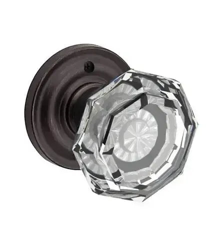 Baldwin ReserveBaldwin Crystal Knob with Traditional Round Rosette in 