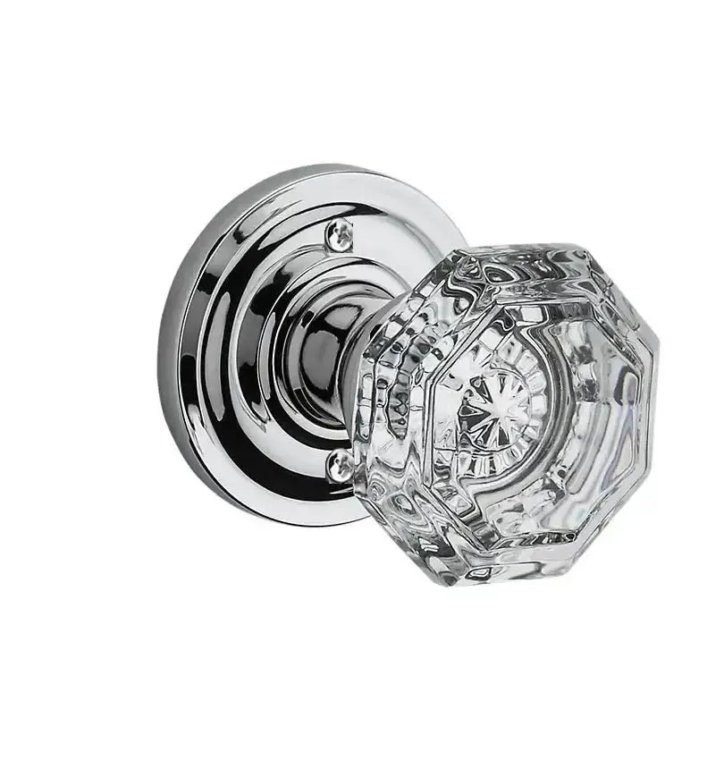 Baldwin ReserveBaldwin Crystal Knob with Traditional Round Rosette in 