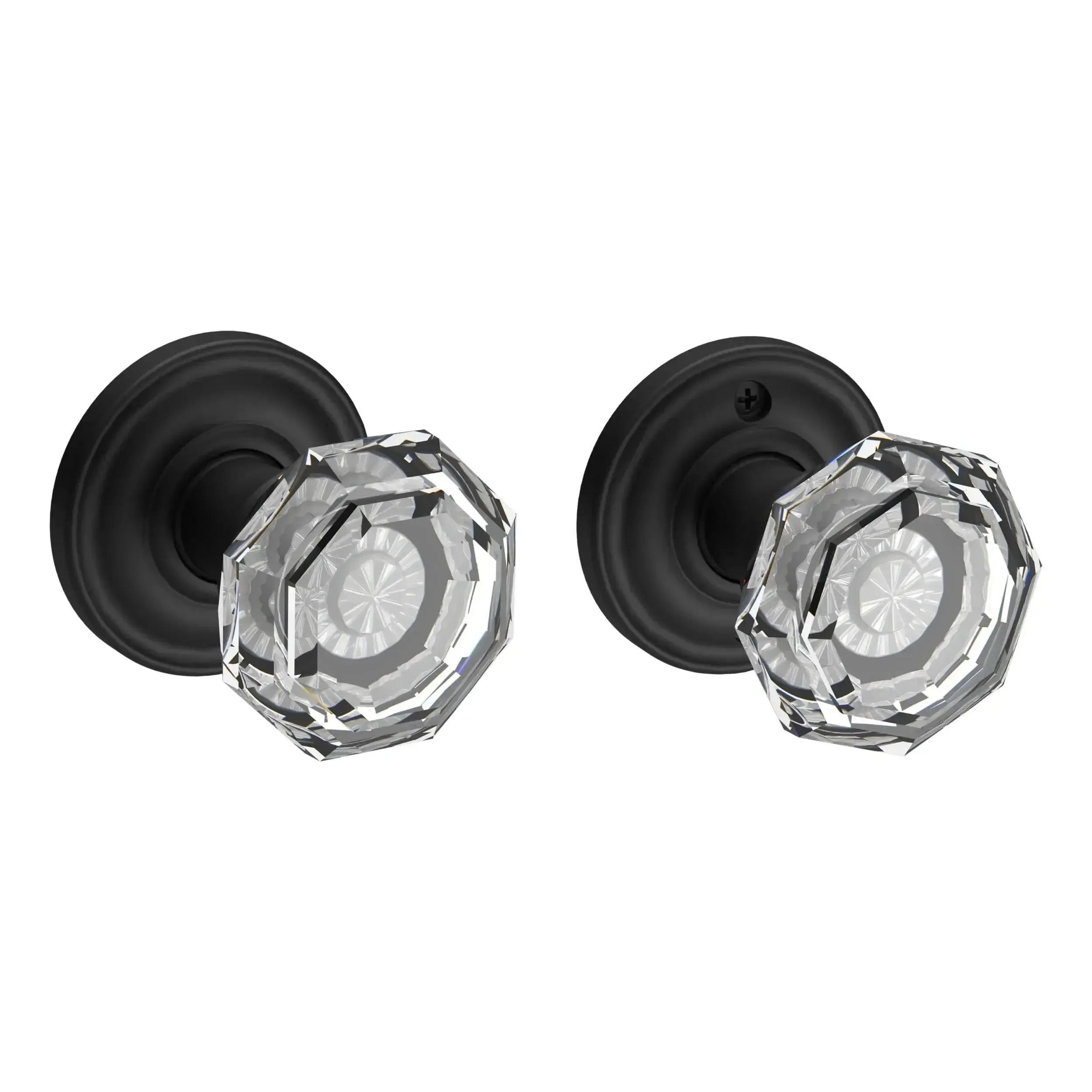 Baldwin ReserveBaldwin Crystal Knob with Traditional Round Rosette in 